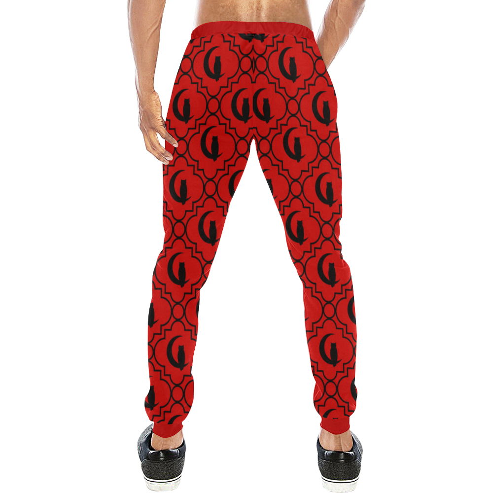 ELEGANCE R BLACC Men's All Over Print Sweatpants (Model L11)