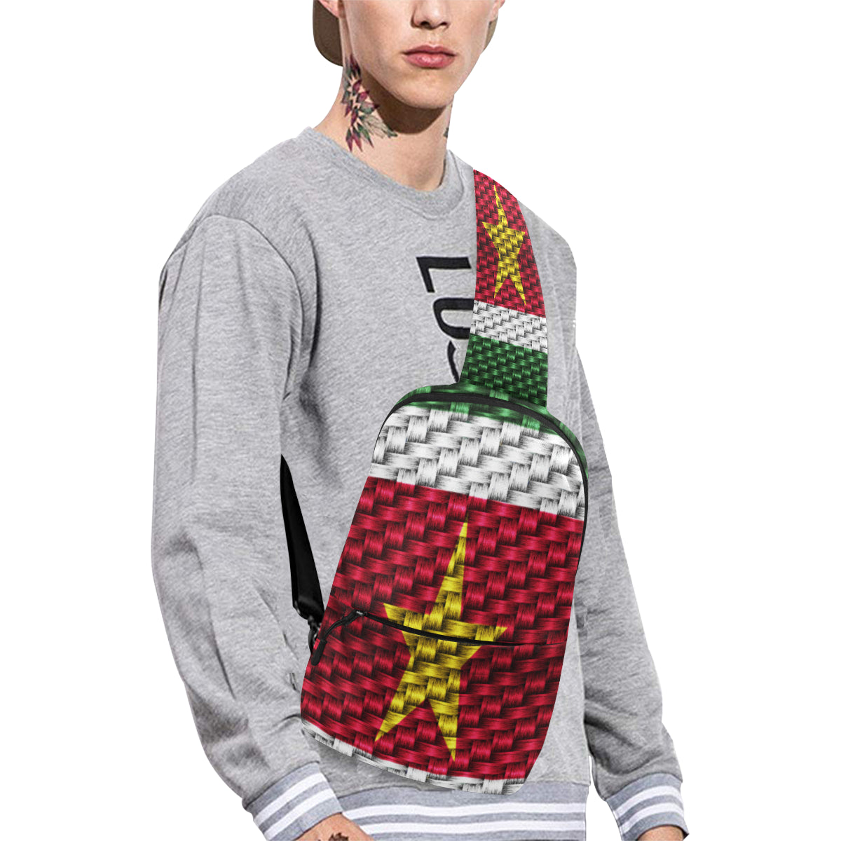 SURINAME FLAG Chest Bag (Model 1678)