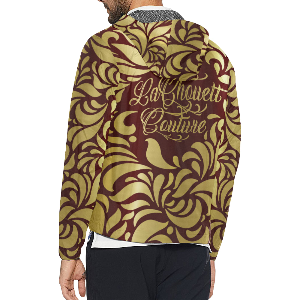 GORGIOUS LEAF BRDX GLD Unisex All Over Print Windbreaker