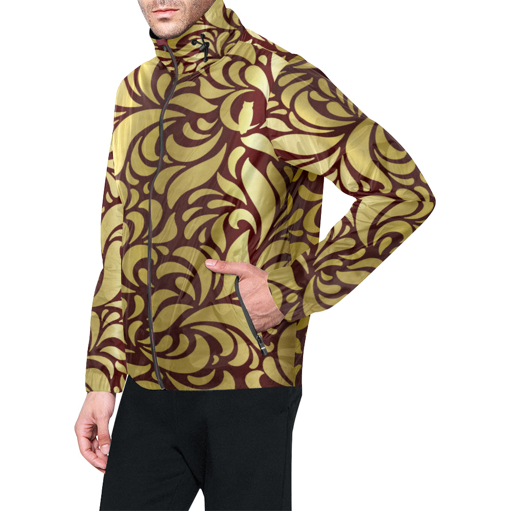 GORGIOUS LEAF BRDX GLD Unisex All Over Print Windbreaker