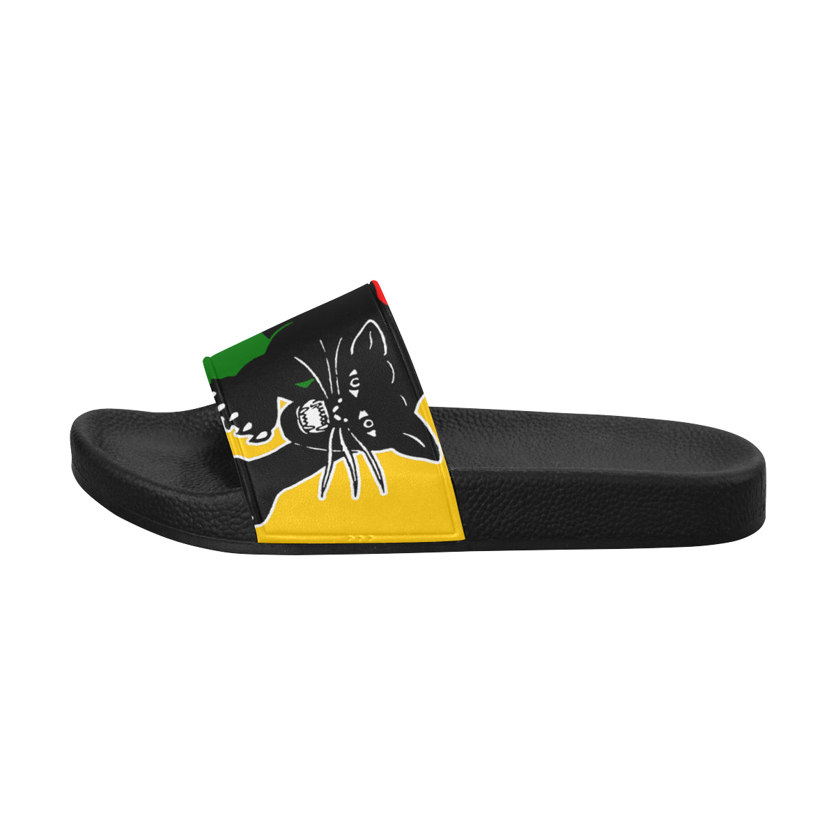 BLACC PANTHER RBG YLW Men's Slide Sandals