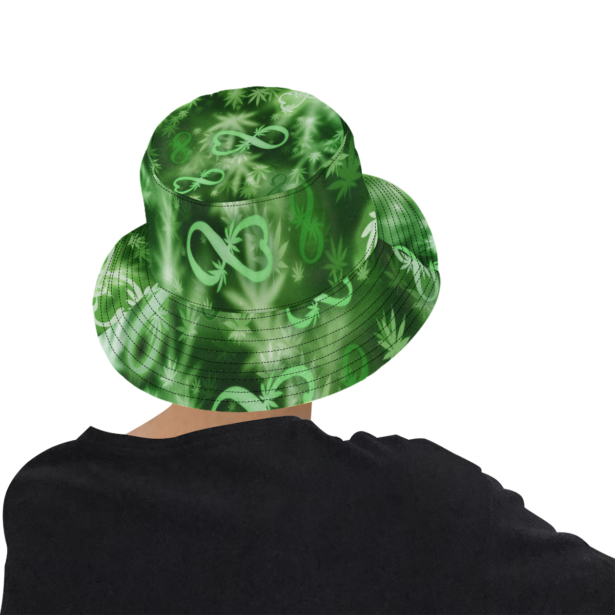 INFINITY GREEN COSMOS All Over Print Bucket Hat for Men