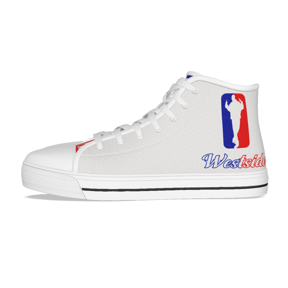 WESTSIDE WHT Men's High Canvas Shoes