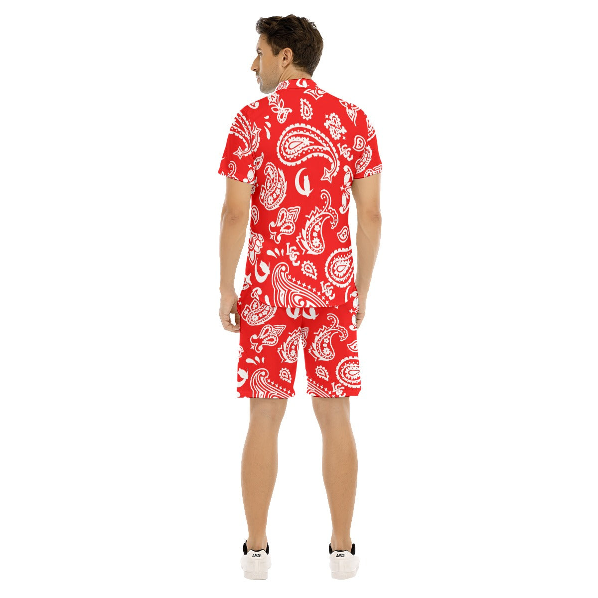 BANDANA PAISLEY Bs'UP Men's Short Sleeve Shirt Sets