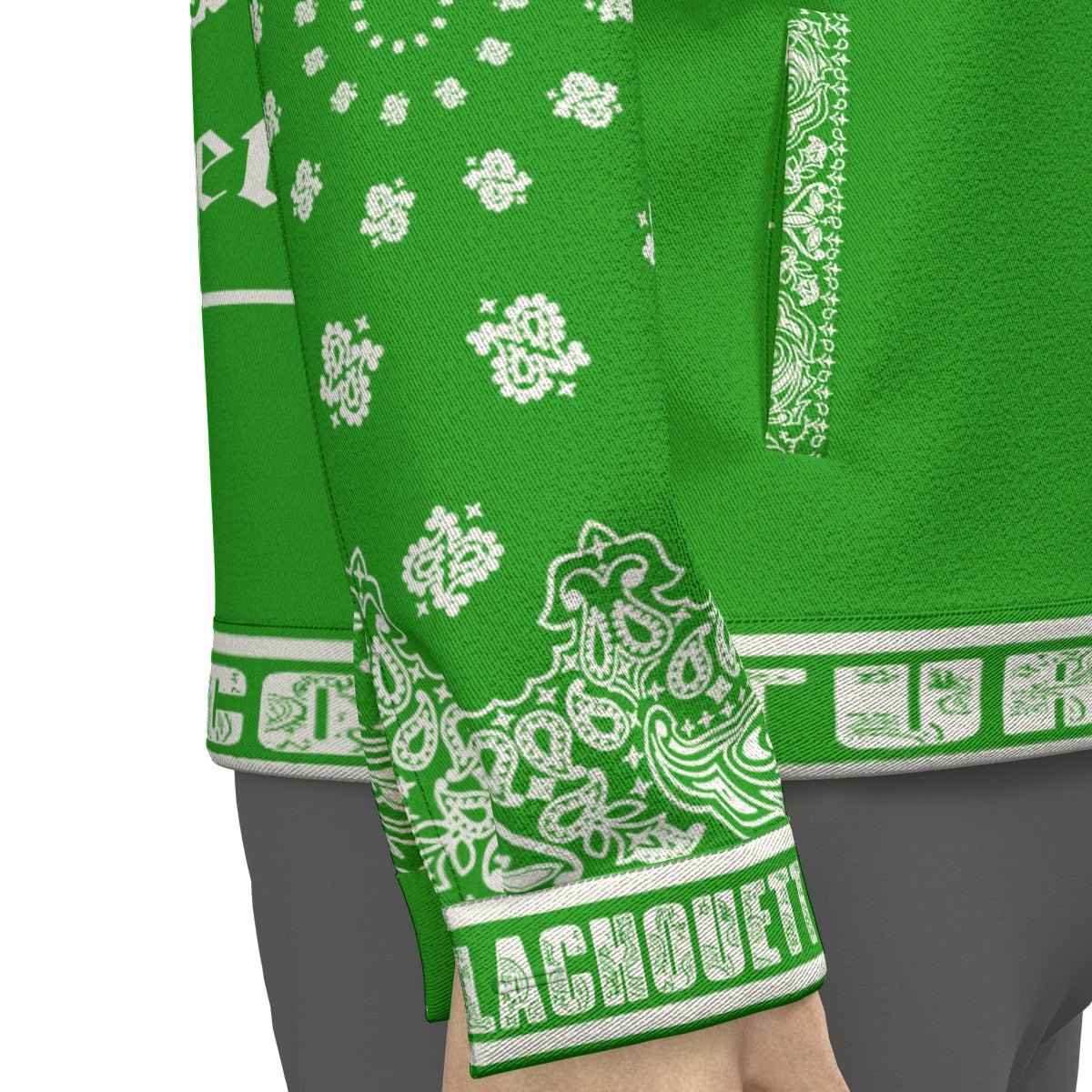 BANDANA V.I.P GREEN Unisex Lapel Jacket