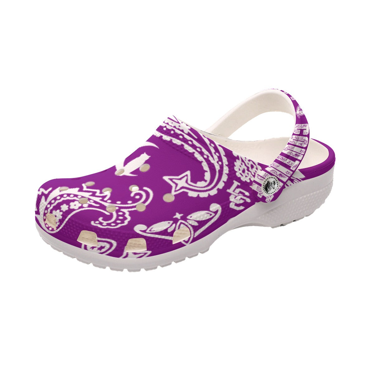 BANDANA PAISLEY GRAPES Women's Classic Clogs