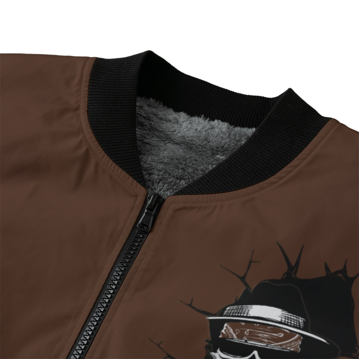 LOS CRMINALES BRWN Bomber Jacket
