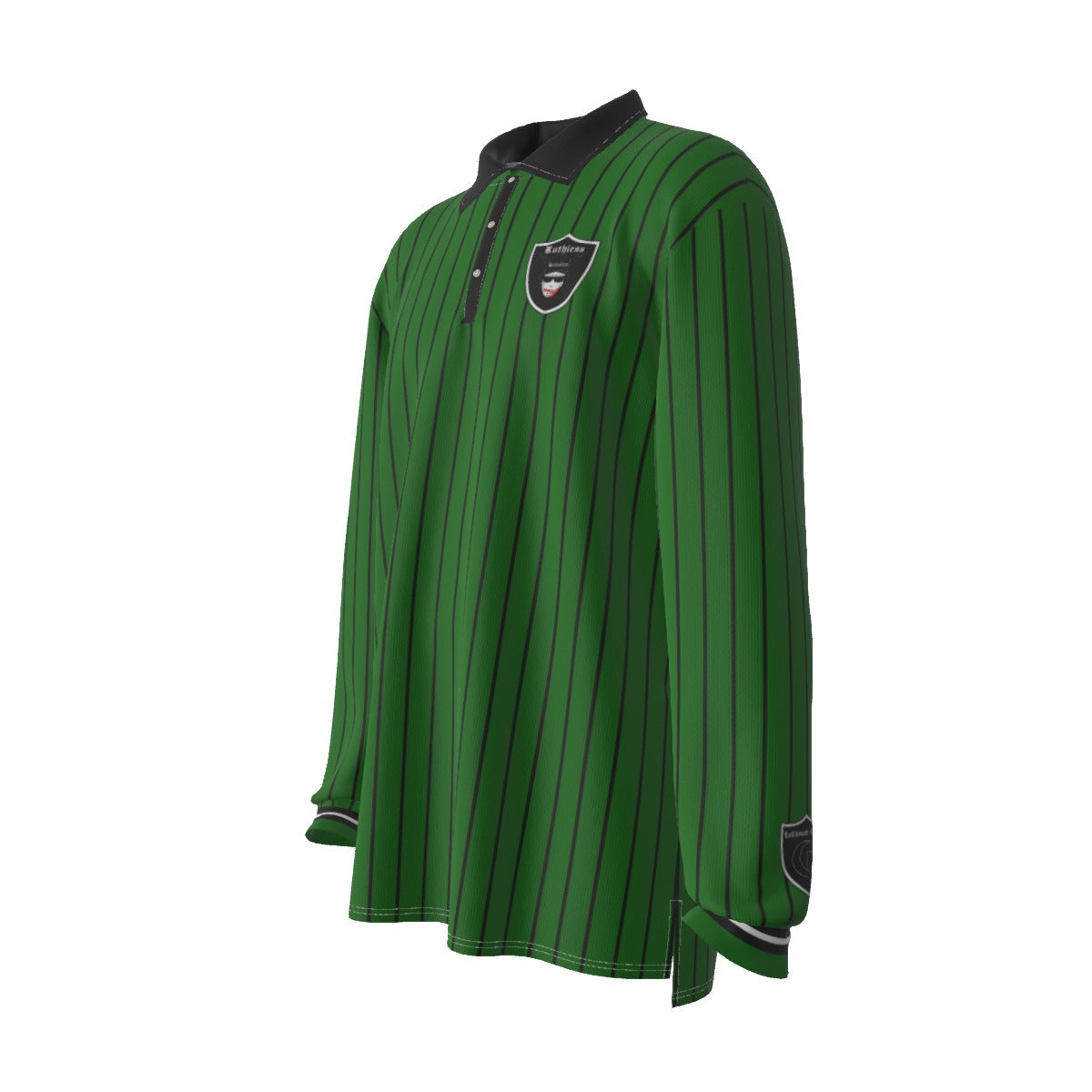 EAZY-E RUTHLESS KAKI Men's Long Sleeve Polo Shirt