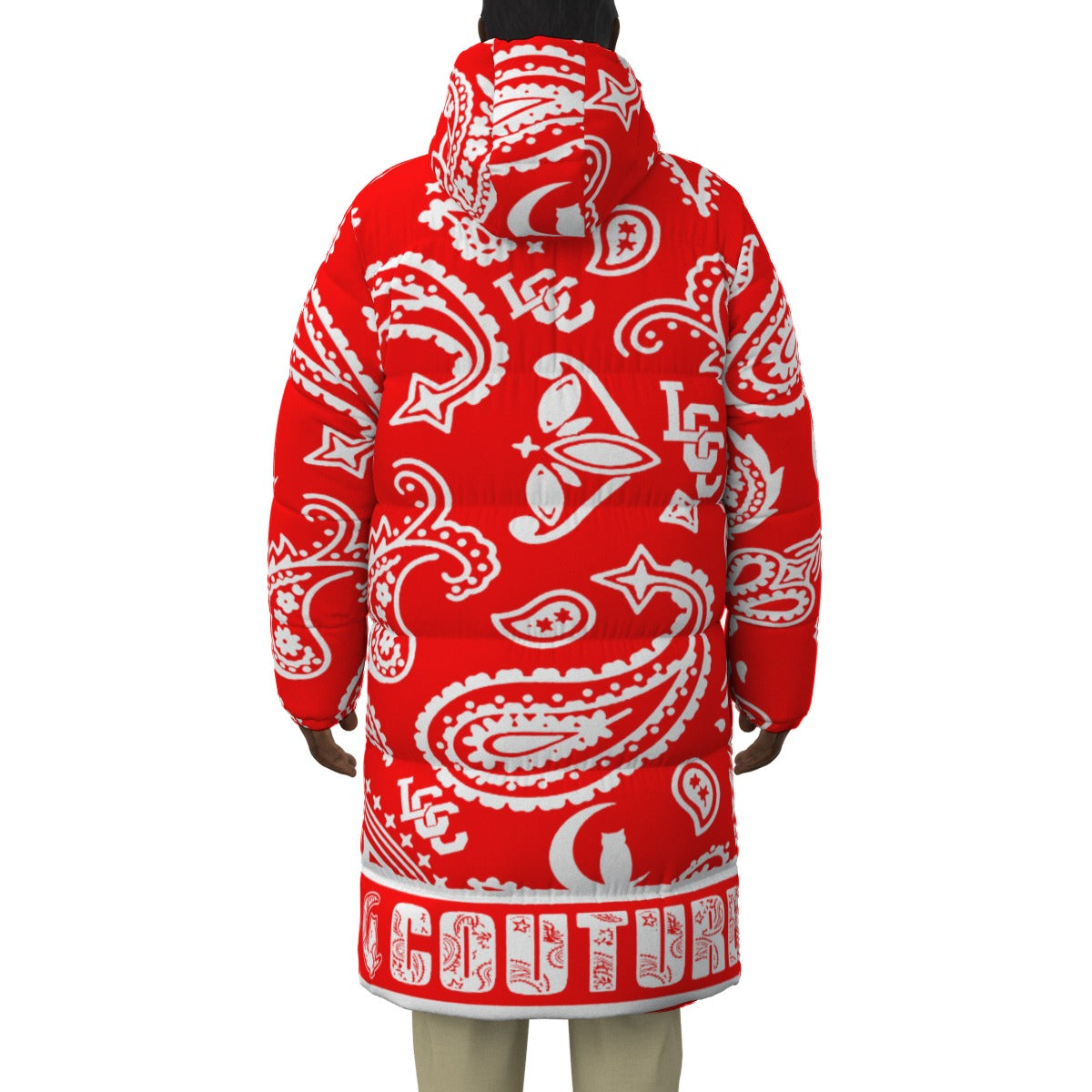 BANDANA COMPLEX Bs'UP Unisex Long Down Jacket