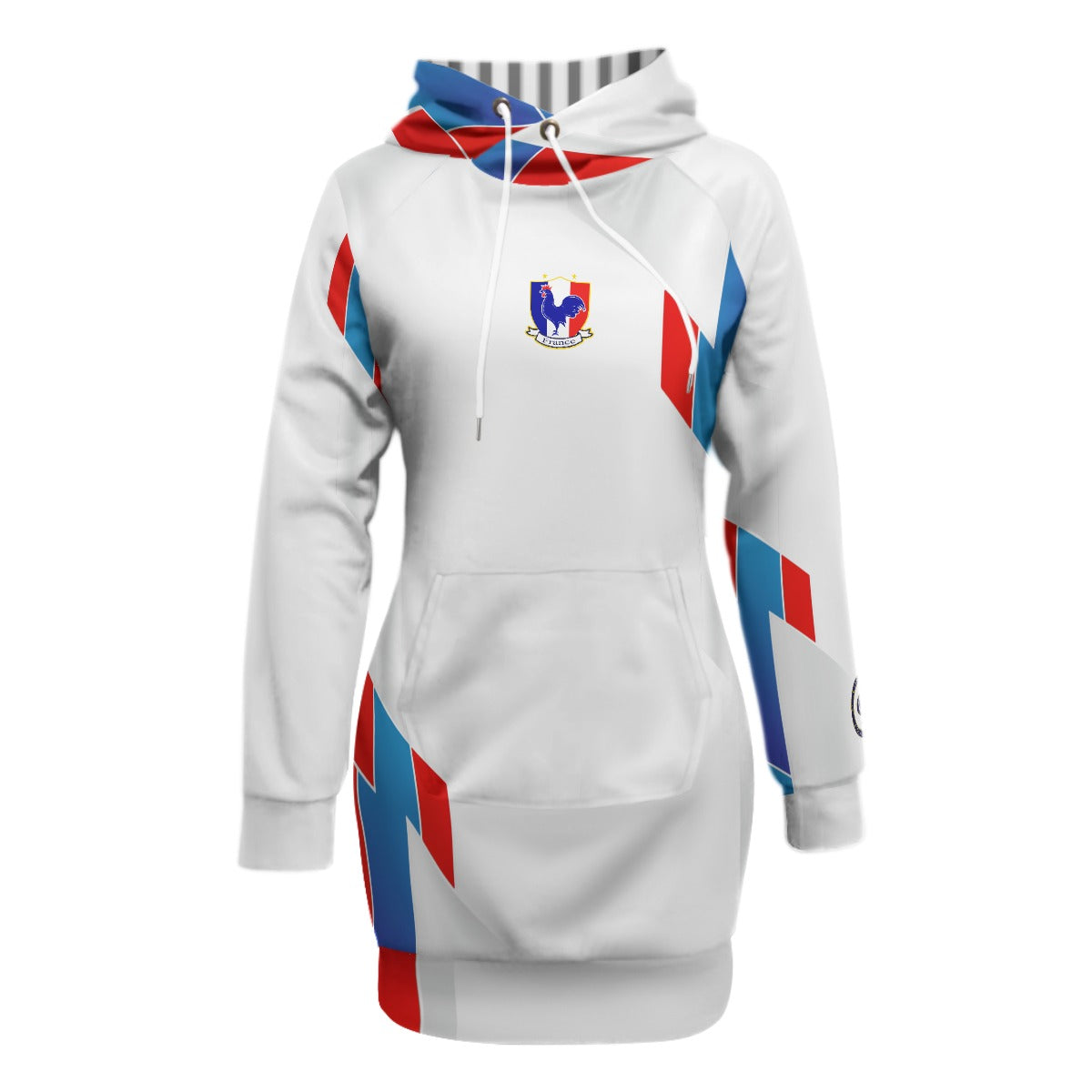 FRANCE Women's Pullover Hoodie With Raglan Sleeve