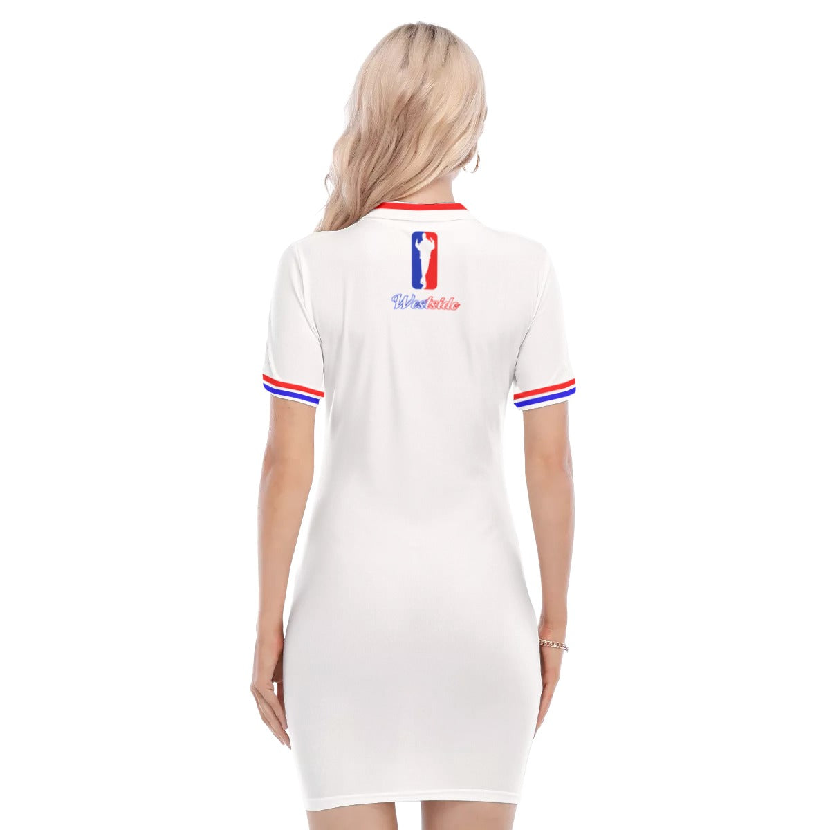 WESTSIDE WHT Women's Polo Collar Dress