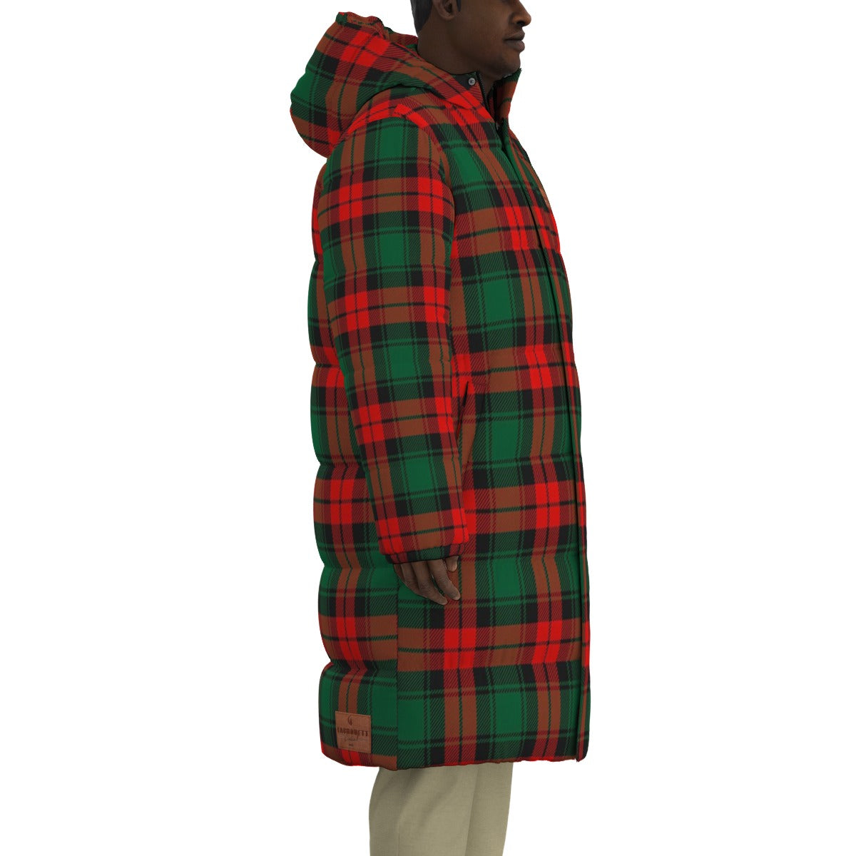 LCC PLAID RBG Unisex Long Down Jacket