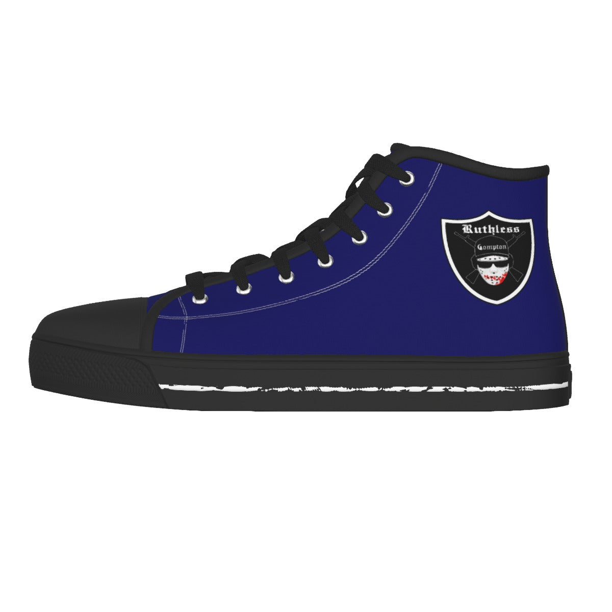 EAZY-E RUTHLESS NAVY Men's High Canvas Shoes