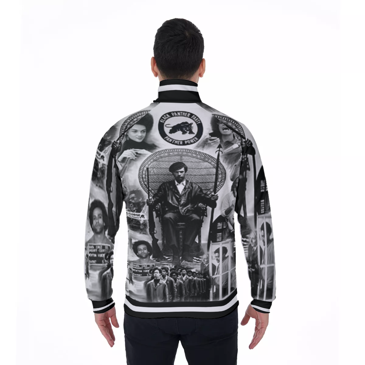BLACK PANTHER PARTY Men's Stand Collar Jacket