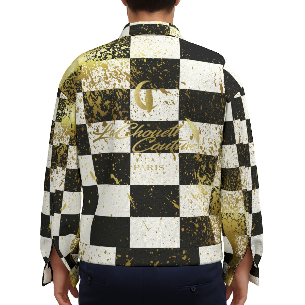 DAMIER IN GOLD Unisex Lapel Jacket