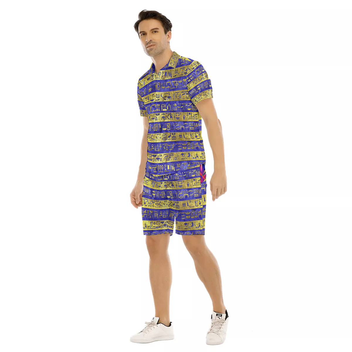 HIEROGLYPH GOLDEN Men's Short Sleeve Shirt Sets