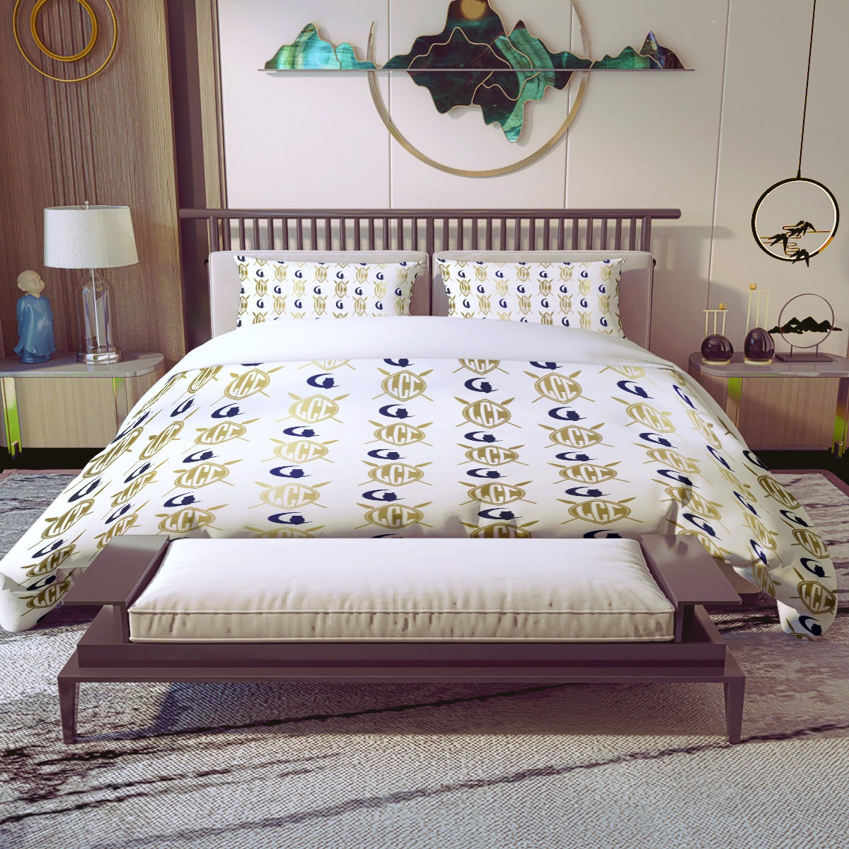 ZULU DELUXE WHT Quilt & Pillow Cases