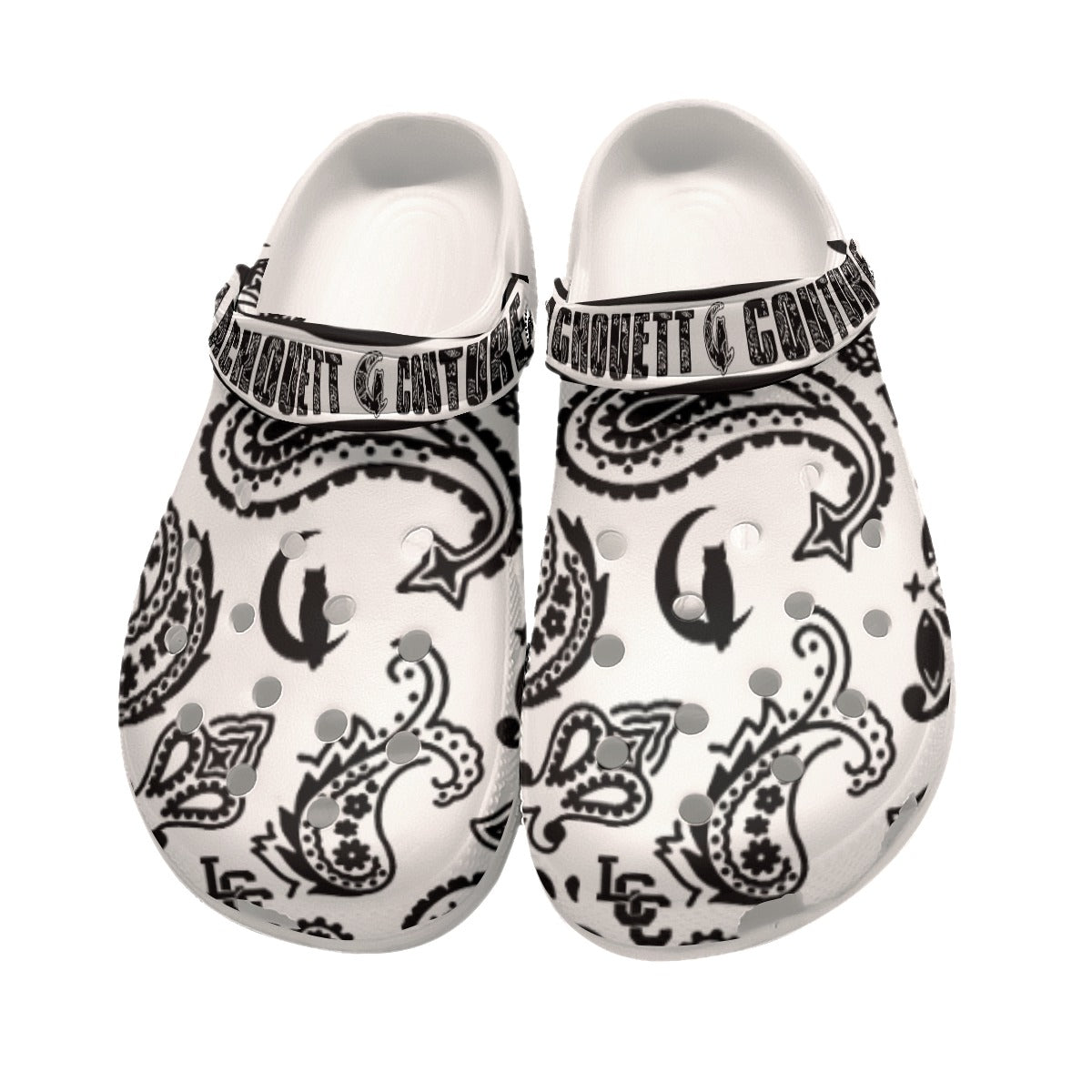 BANDANA PAISLEY WHT Women's Classic Clogs