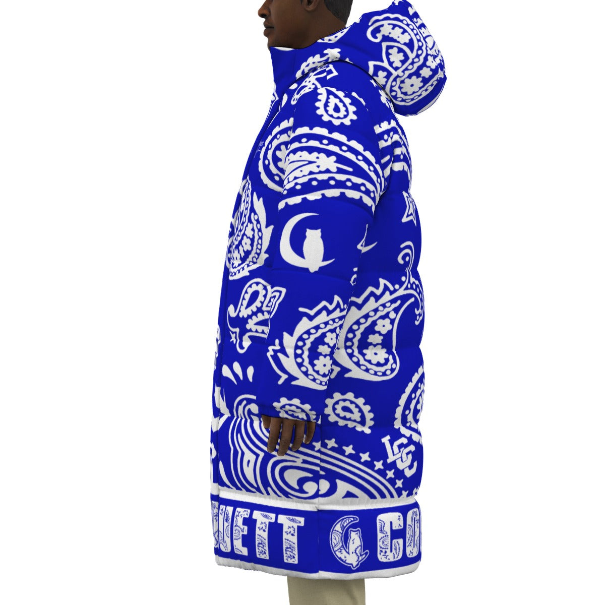 BANDANA COMPLEX Cs'UP Unisex Long Down Jacket