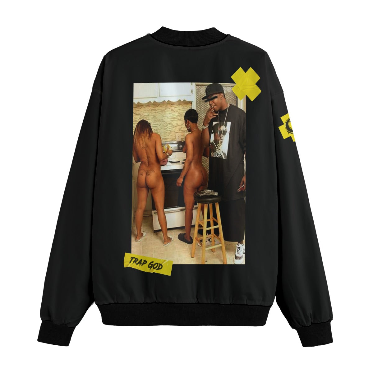 TRAP GOD BLC Men’s Bomber Jacket