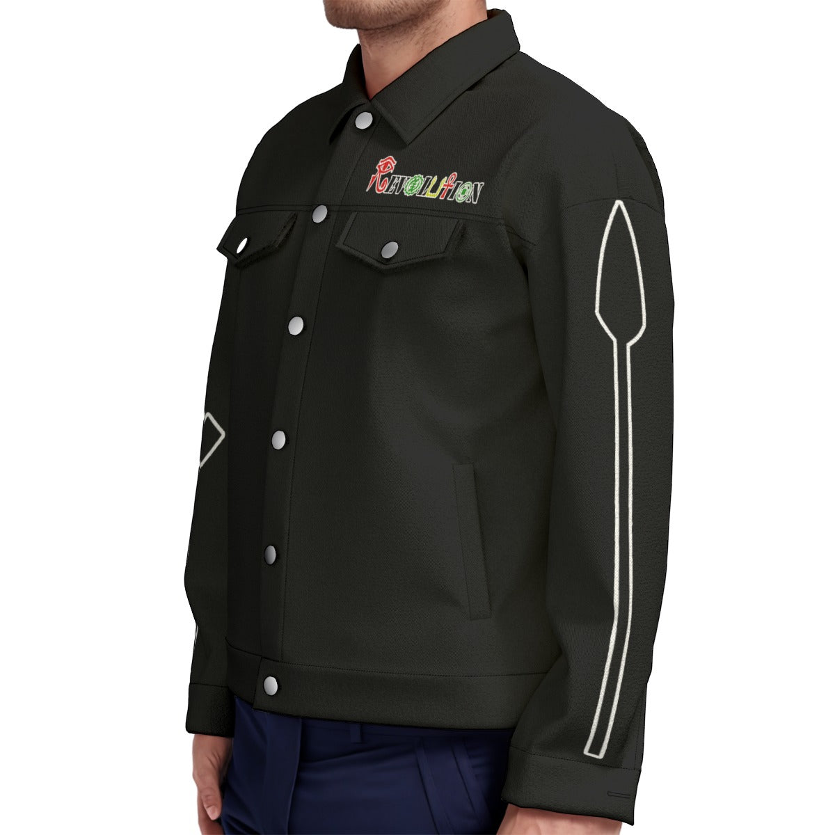 REVOLUTION Unisex Lapel Jacket  Cotton