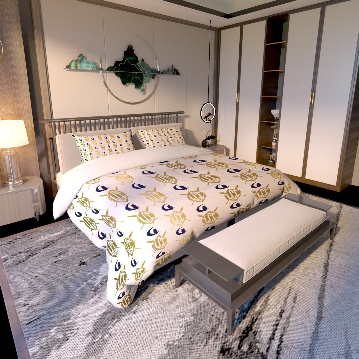 ZULU DELUXE WHT Quilt & Pillow Cases