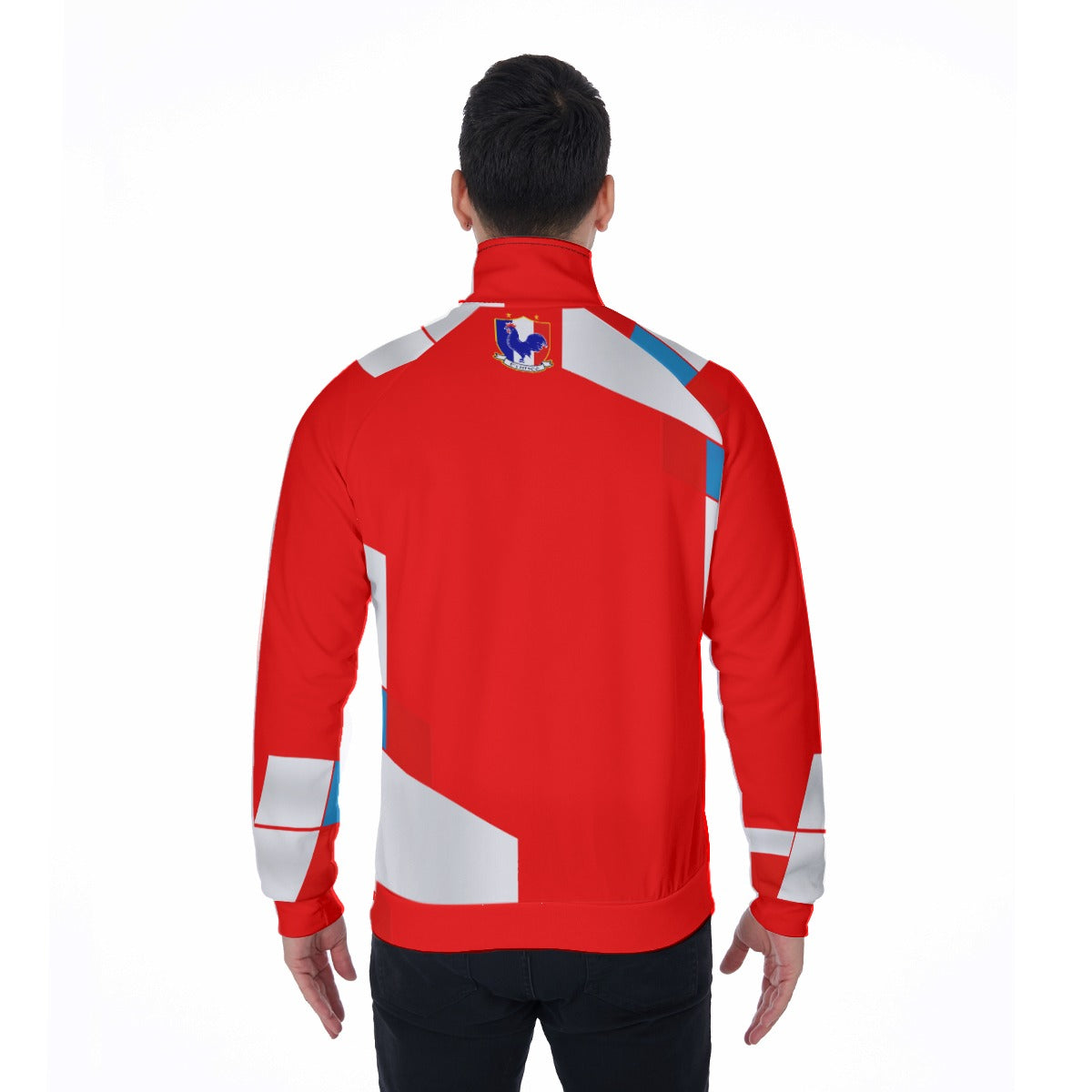 FRANCE RED Men's Stand Collar Jacket