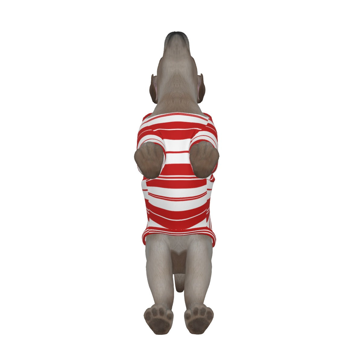 STRIPES RED Dog's Pullover Hoodie