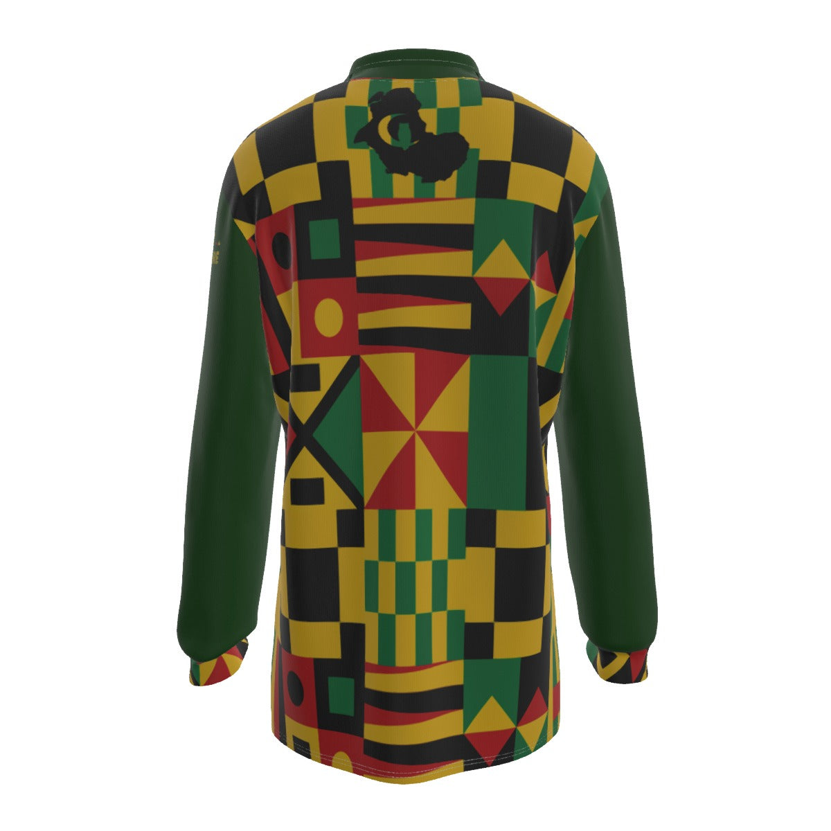 KENTE BUTAN KAKI Men's Long Sleeve Polo Shirt