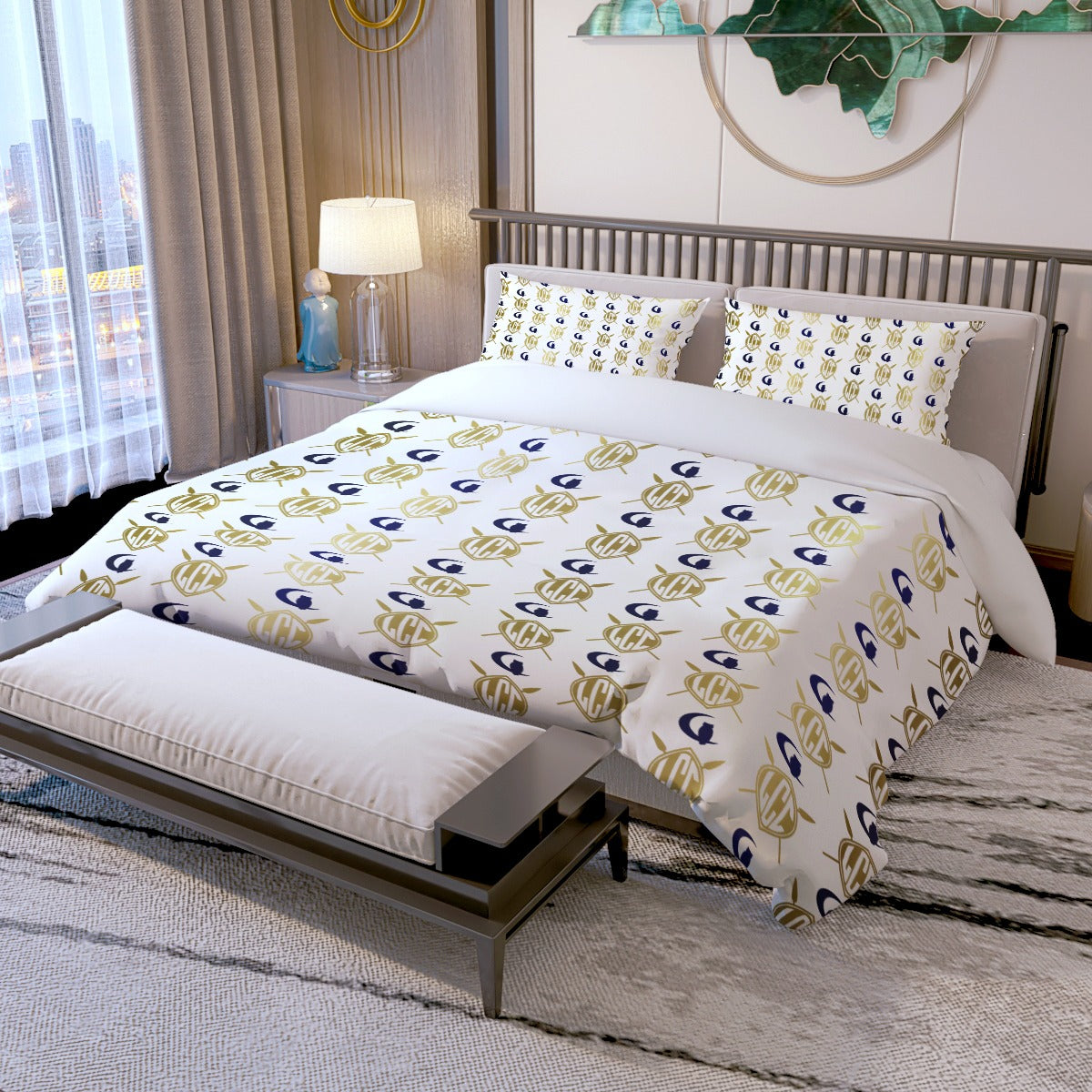 ZULU DELUXE WHT Quilt & Pillow Cases