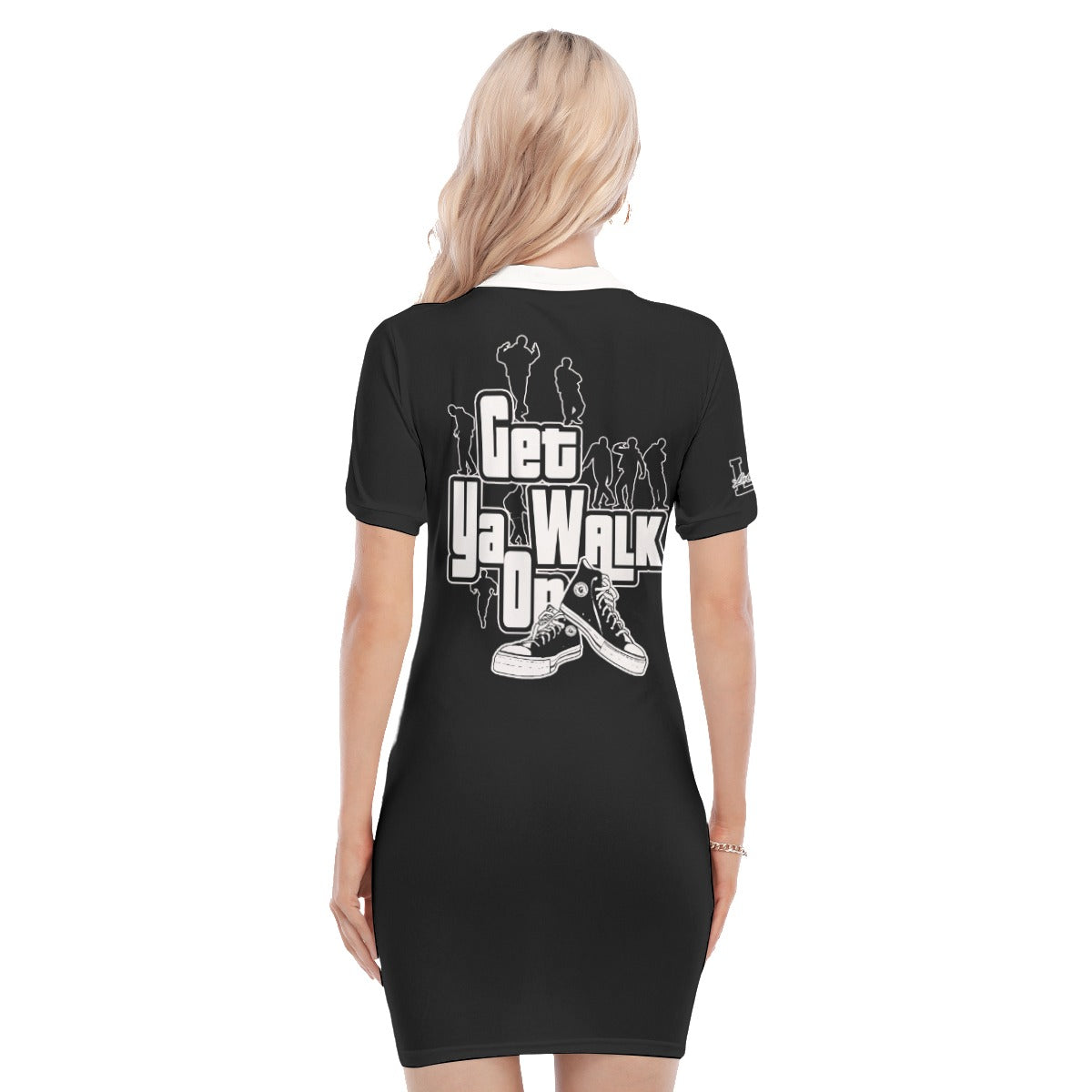 GET YA WALK ON BLCC Women's Polo Collar Dress