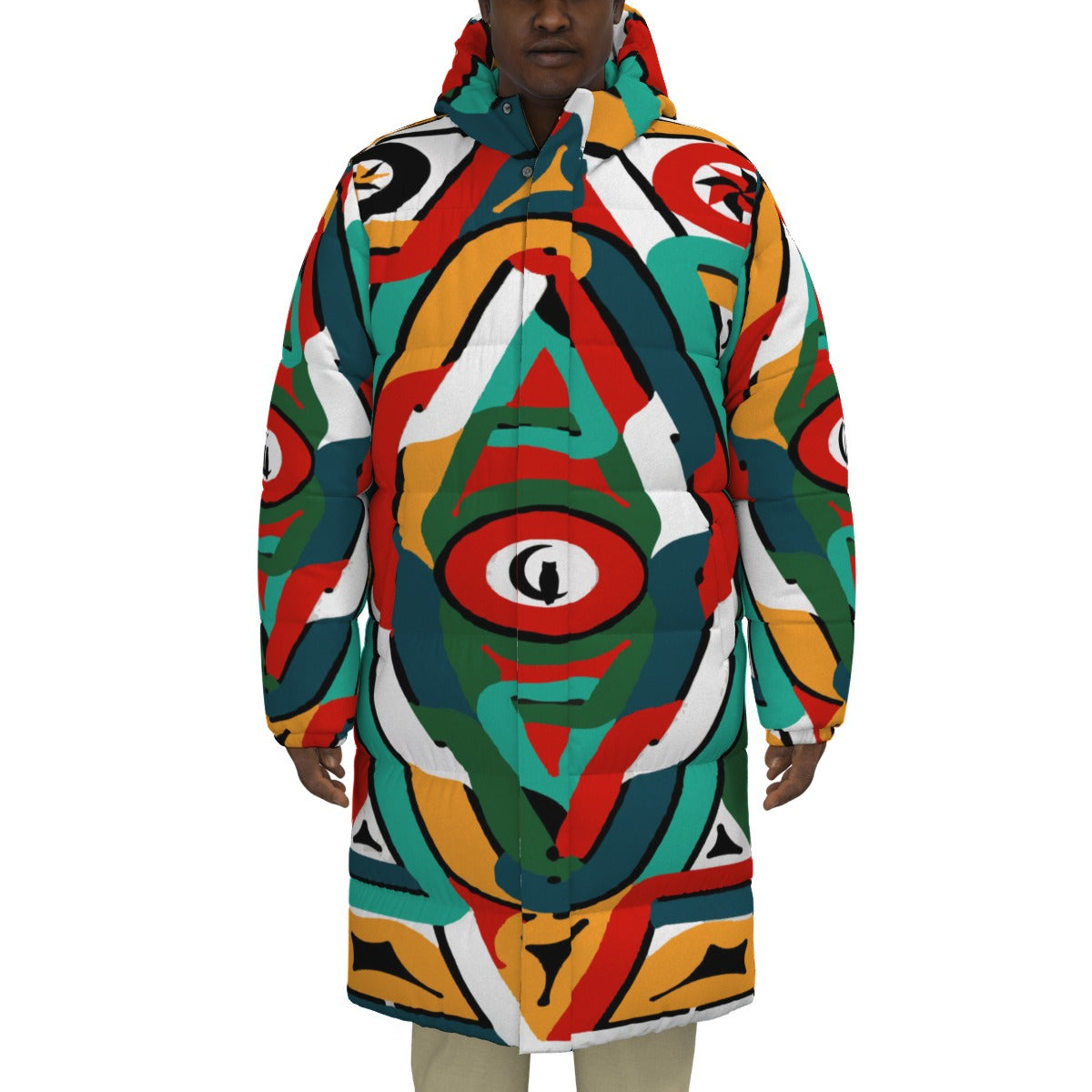 ART TEMBE Unisex Long Down Jacket
