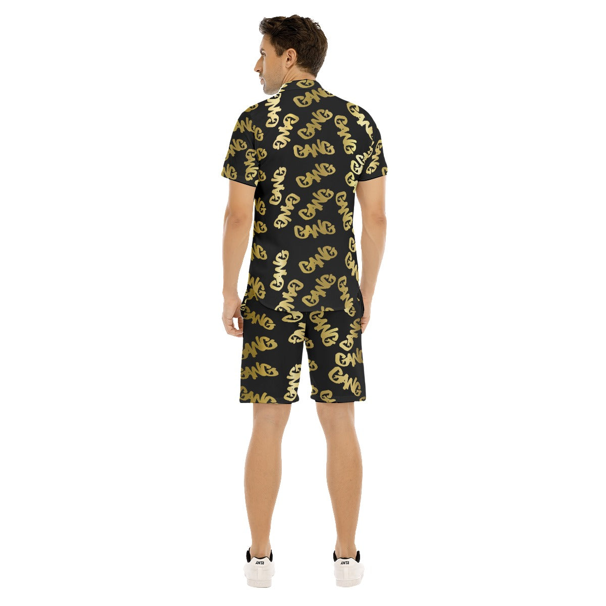 GANG X3 GOLDBLC Men's Short Sleeve Shirt Set