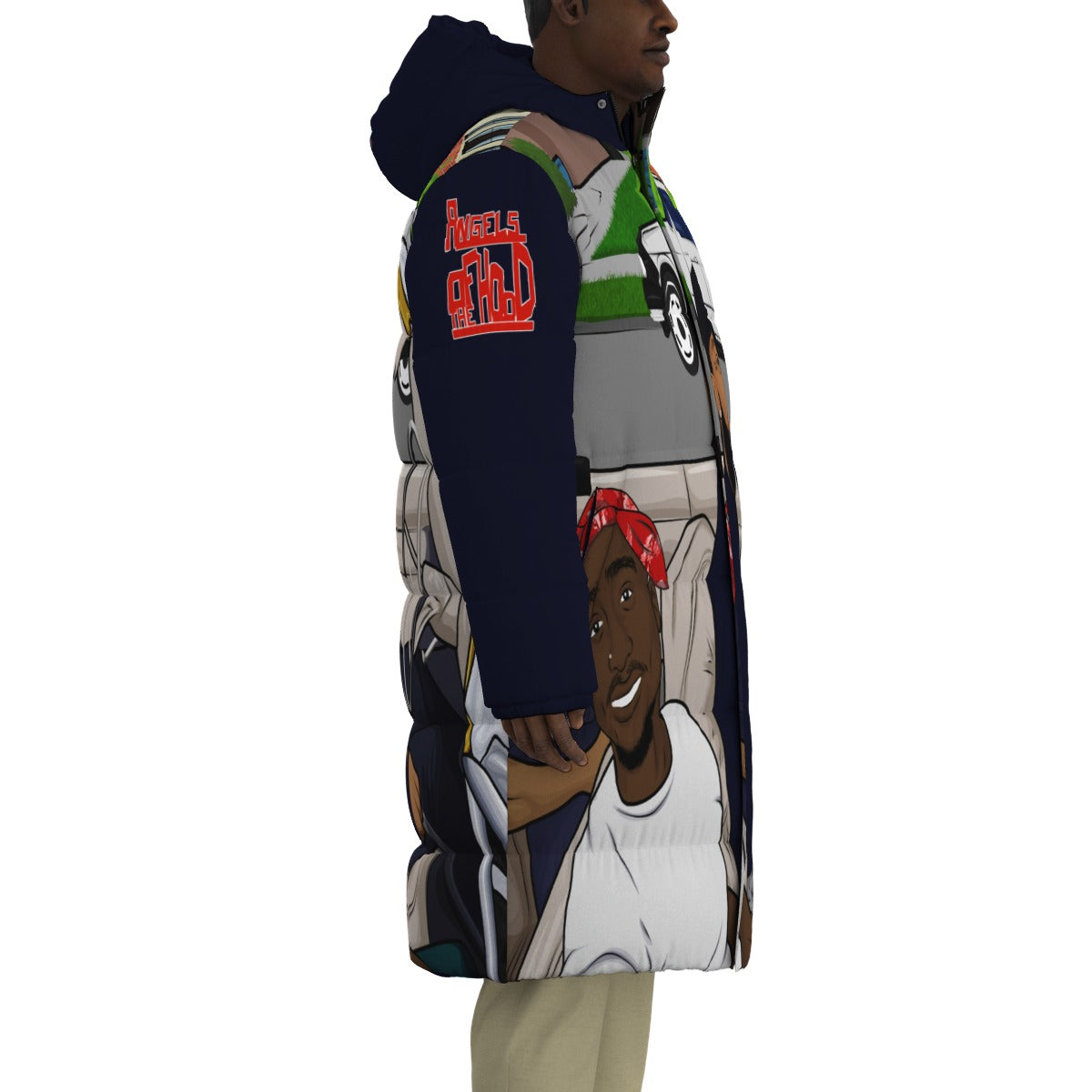 ANGELS OF THE HOOD Unisex Long Down Jacket