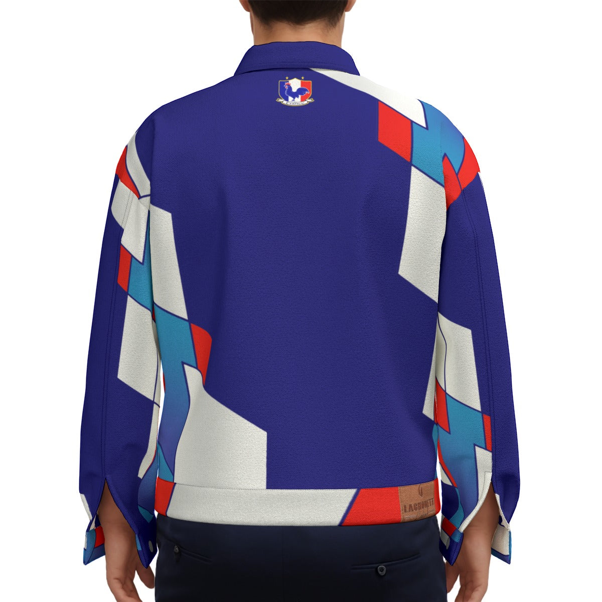 FRANCE BLUE Unisex Lapel Jacket