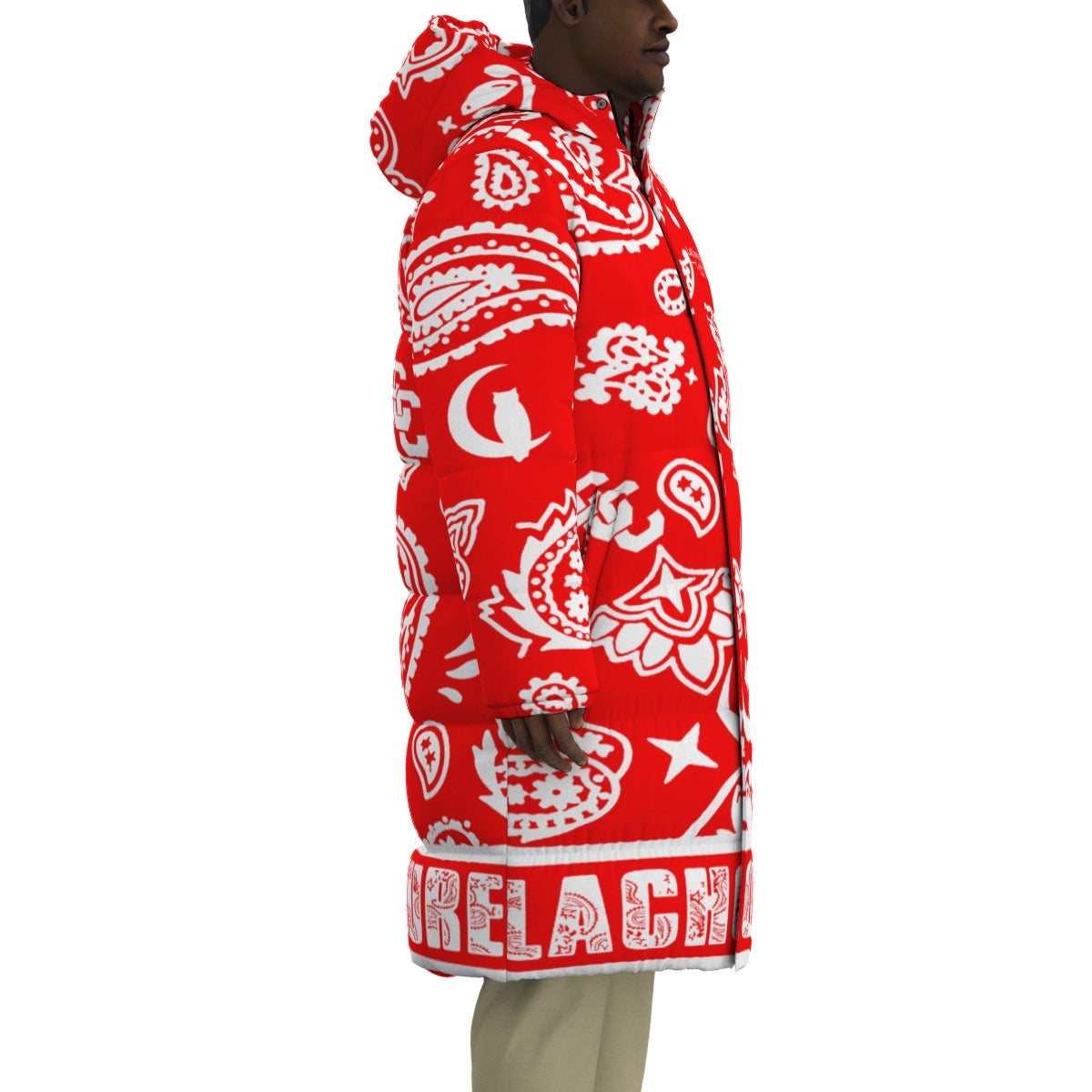 BANDANA COMPLEX Bs'UP Unisex Long Down Jacket