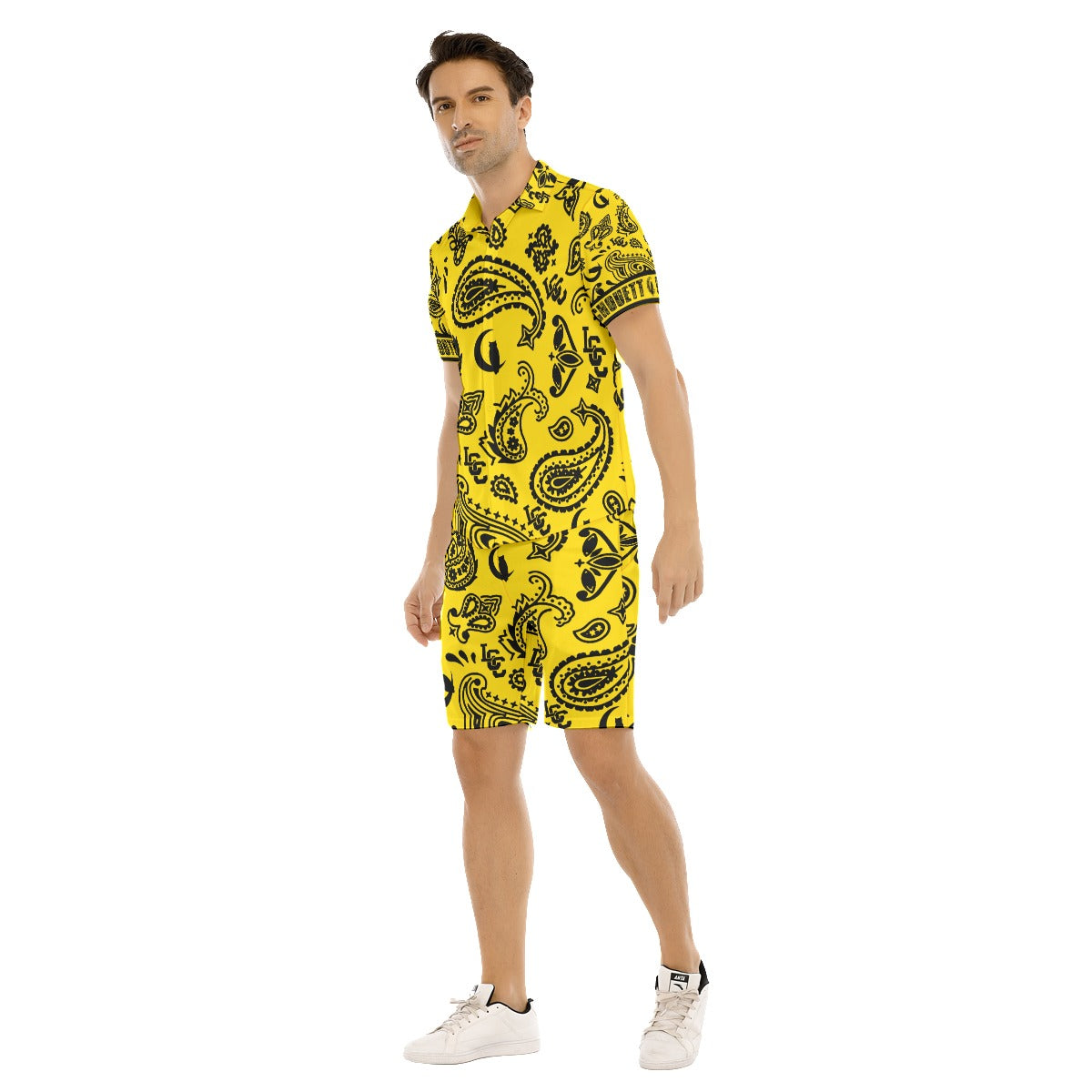 BANDANA PAISLEY L.K Men's Short Sleeve Shirt Sets