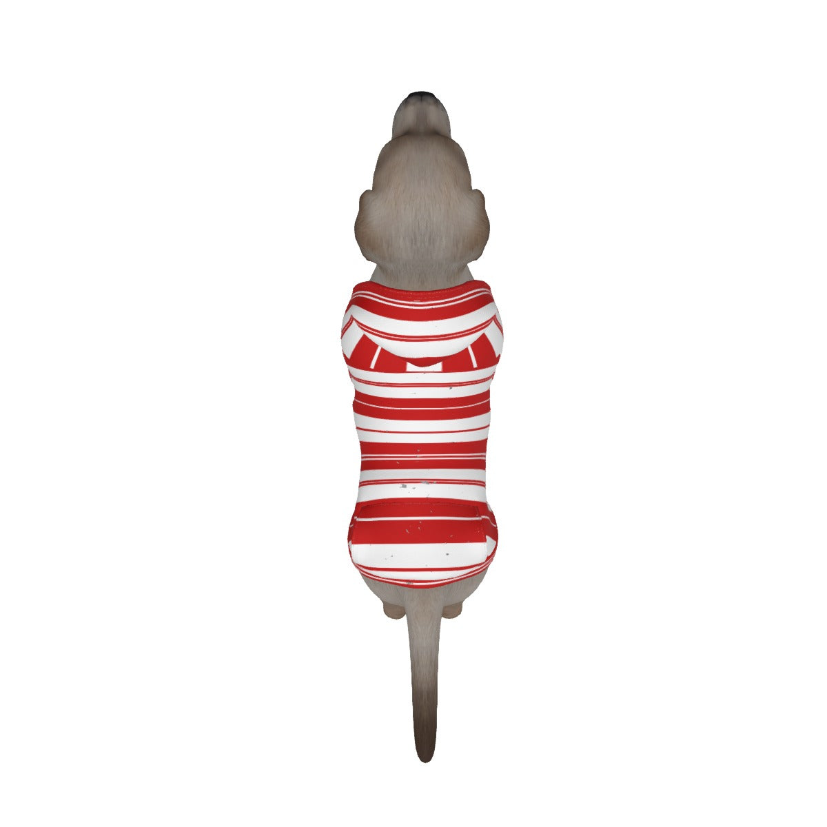 STRIPES RED Dog's Pullover Hoodie