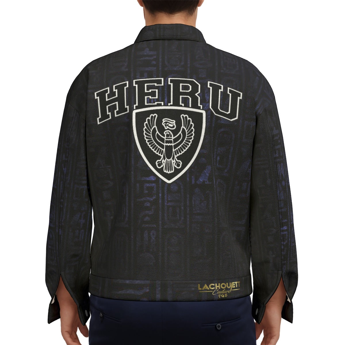 HOTEP HERU Unisex Lapel Jacket  Cotton