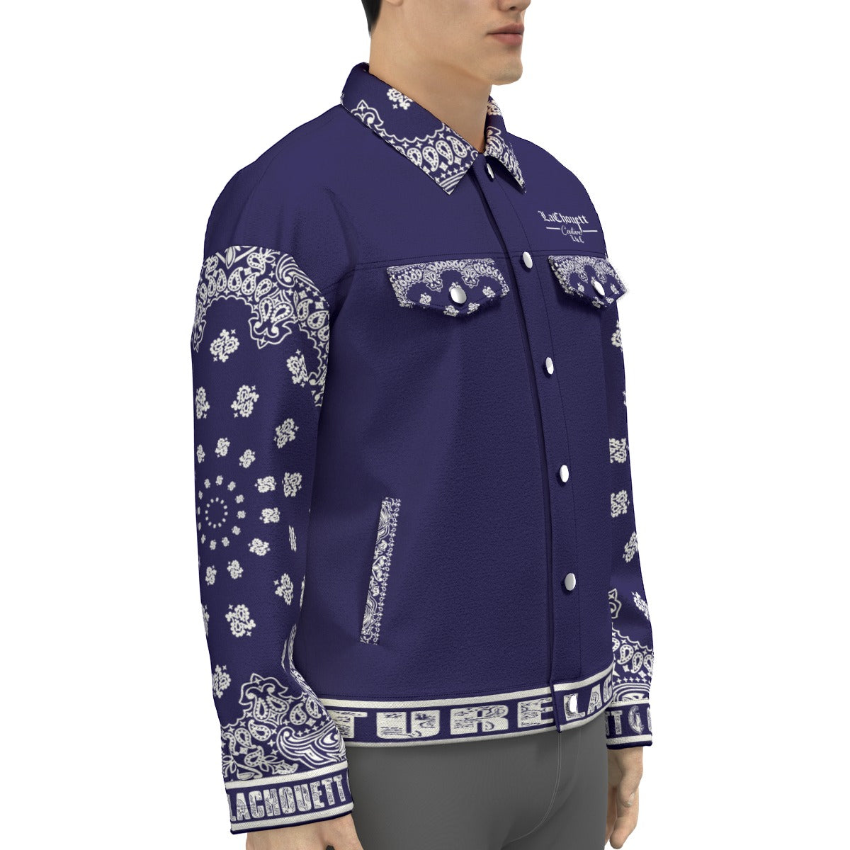 BANDANA V.I.P NAVY Unisex Lapel Jacket
