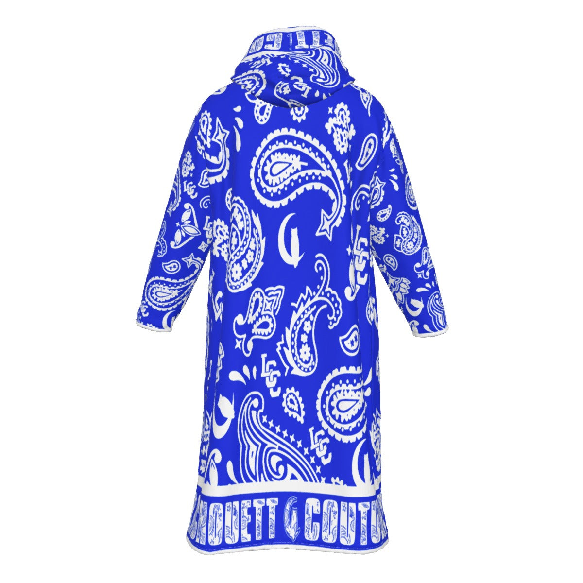 BANDANA PAISLEY Cs'UP Unisex Long Fleece Zip Up Windbreaker