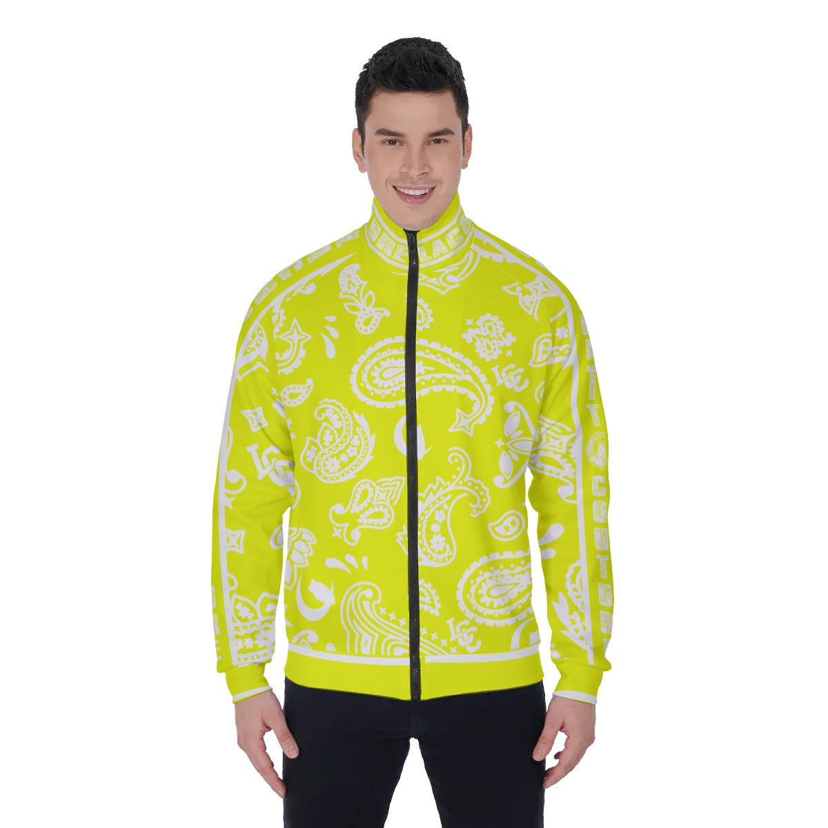 BANDANA PAISLEY L.K Men's Stand Collar Jacket