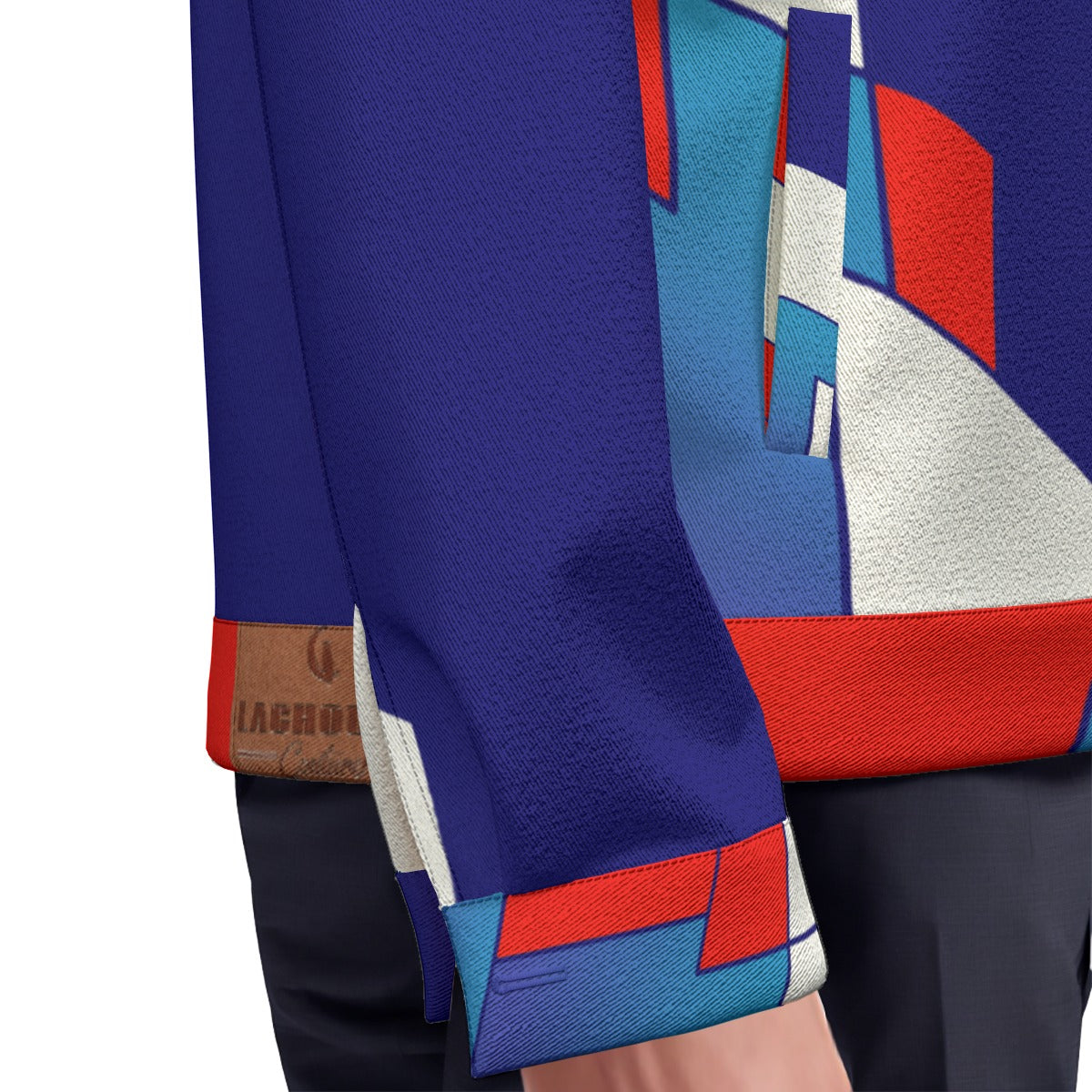 FRANCE BLUE Unisex Lapel Jacket