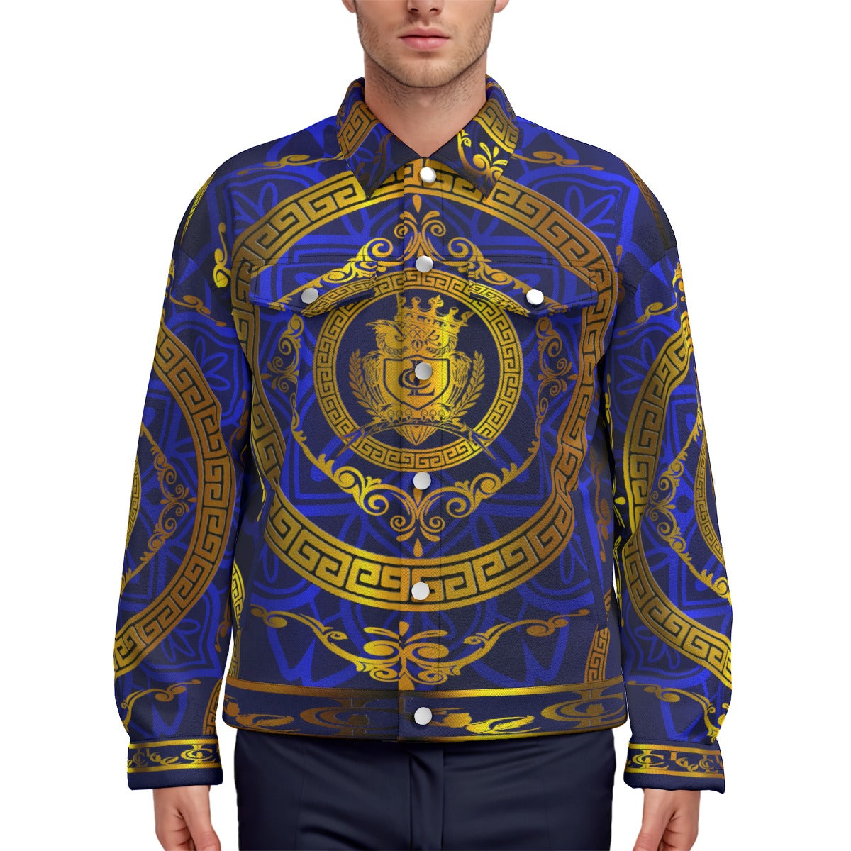 LCC RICH BLUE Unisex Lapel Jacket
