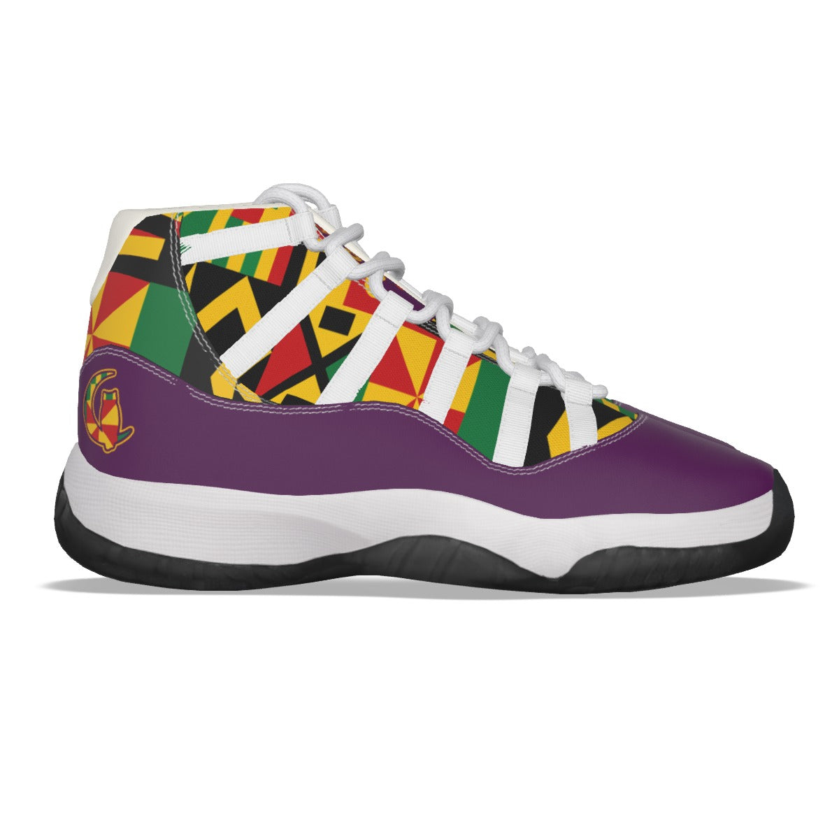KENTE BUTAN PRPLE High Top Basketball Shoes