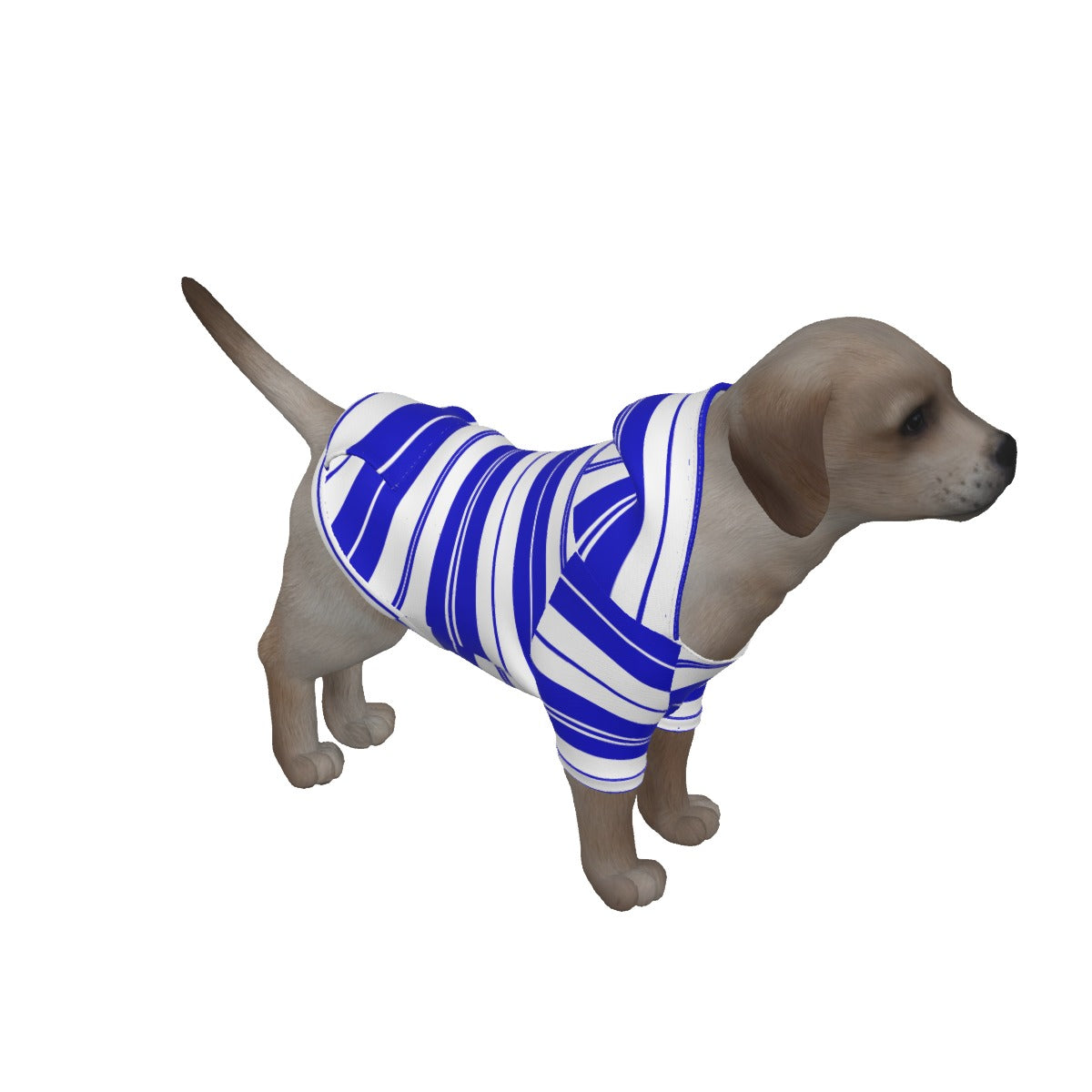 STRIPES BLUEWHT Dog's Pullover Hoodie