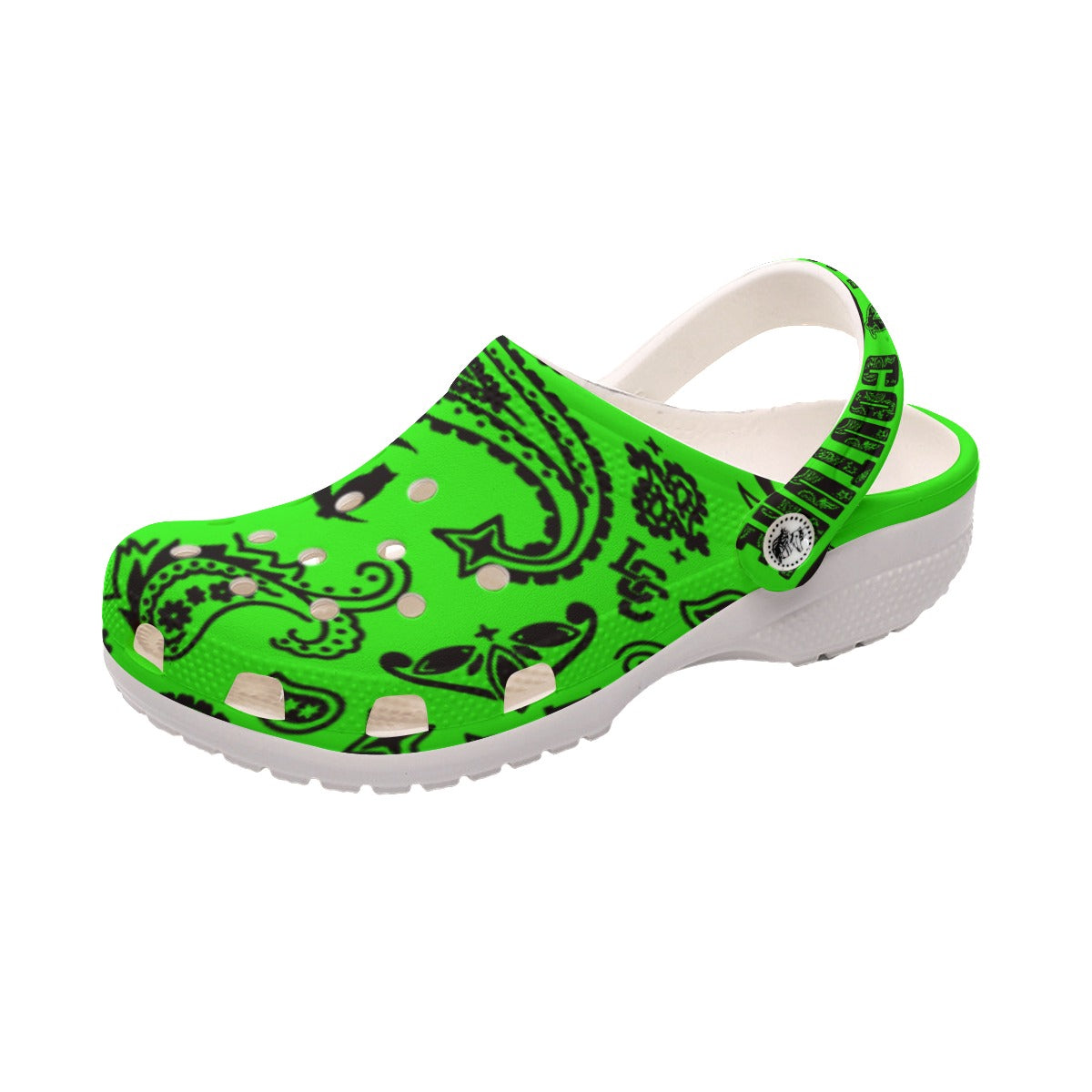 BANDANA PAISLEY GREEN Women's Classic Clogs