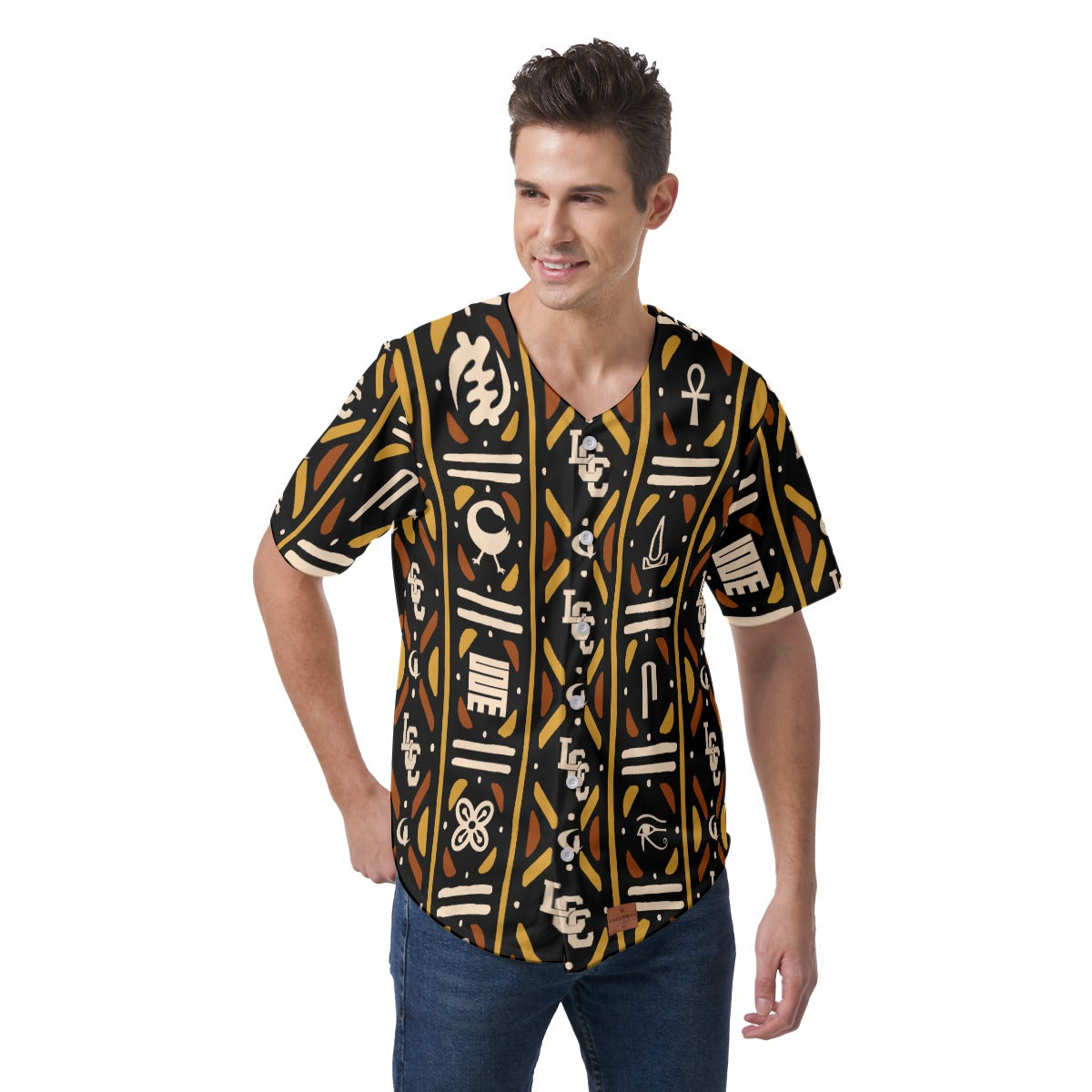 BOGOLAN KMT Men's Short Sleeve Baseball Jersey