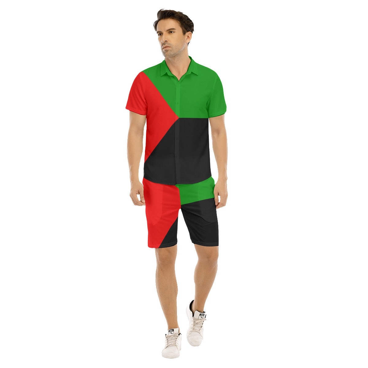 MADA FLAG Men's Short Sleeve Shirt Set