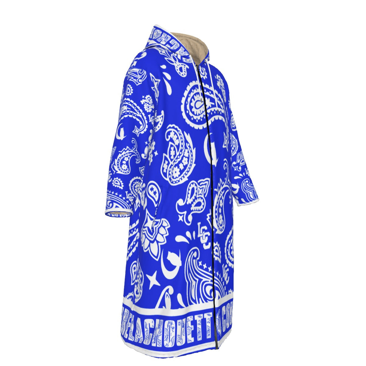 BANDANA PAISLEY Cs'UP Unisex Long Fleece Zip Up Windbreaker